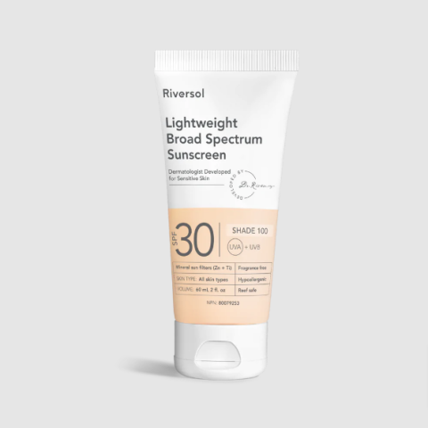 Riversol SPF 30 Lightweight Broad Spectrum Sunscreen Shade 100