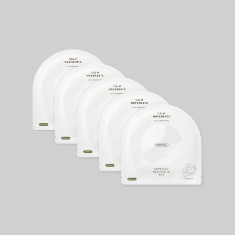 SUPEREGG – CALM MOVEMENTS EYE & CHEEK MASK 5 PACK