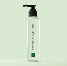 TUEL LET'S BE CLEAR HERE GEL CLEANSERproduct picture